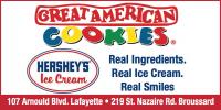 Great American Cookies/Hershey Ice Cream logo