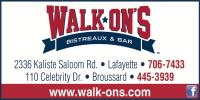 Walk-On's Broussard logo
