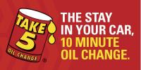 TAKE 5 OIL CHANGE logo