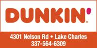 DUNKIN' LAKE CHARLES logo