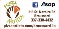 PIZZA ARTISTA BROUSSARD logo