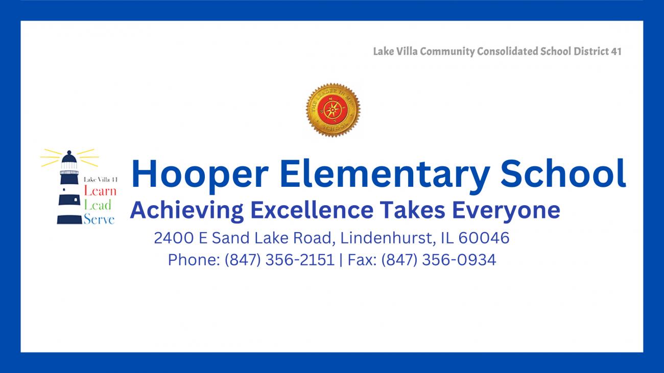 First Day of Kindergarten @ Hooper Elementary School - District 41