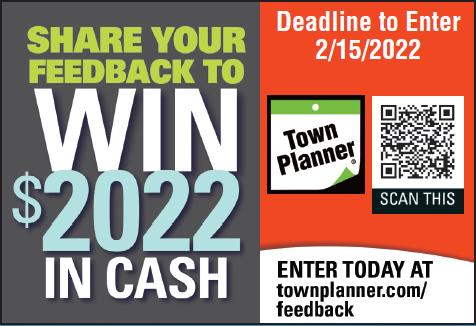 $2022 Is Up For Grabs - Town Planner SWEEPSTAKES