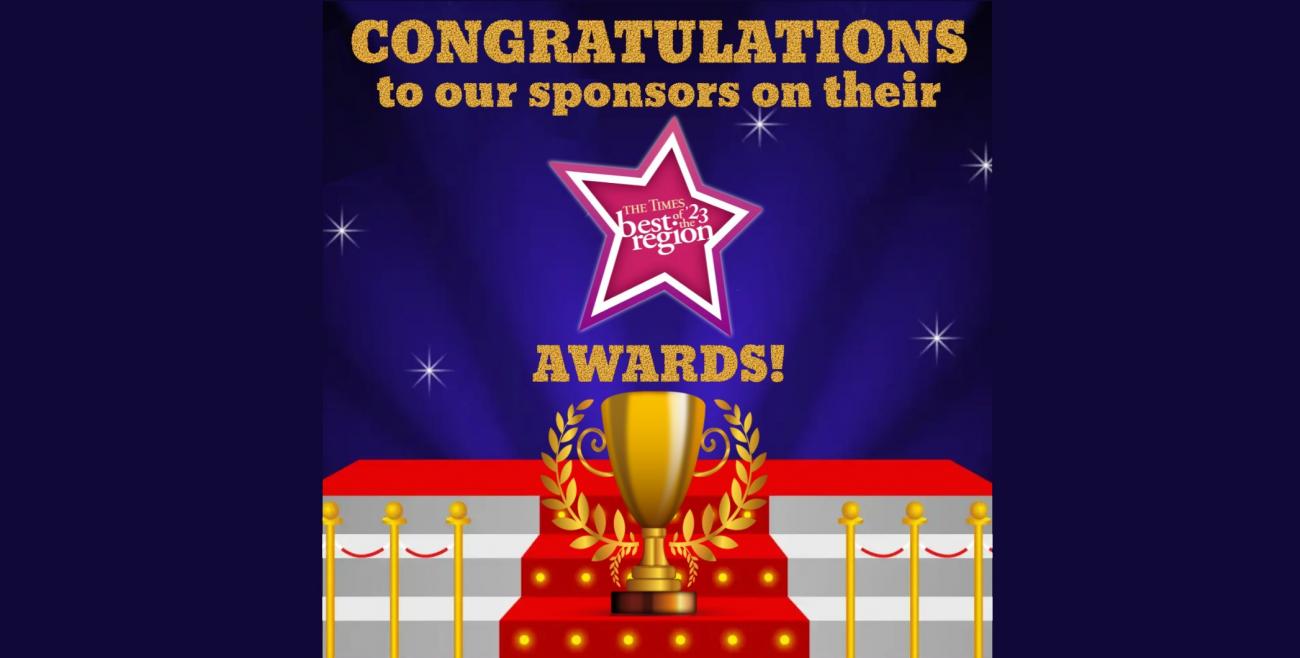 Congratulations to our Sponsors for Their Times Best of the Region 2023