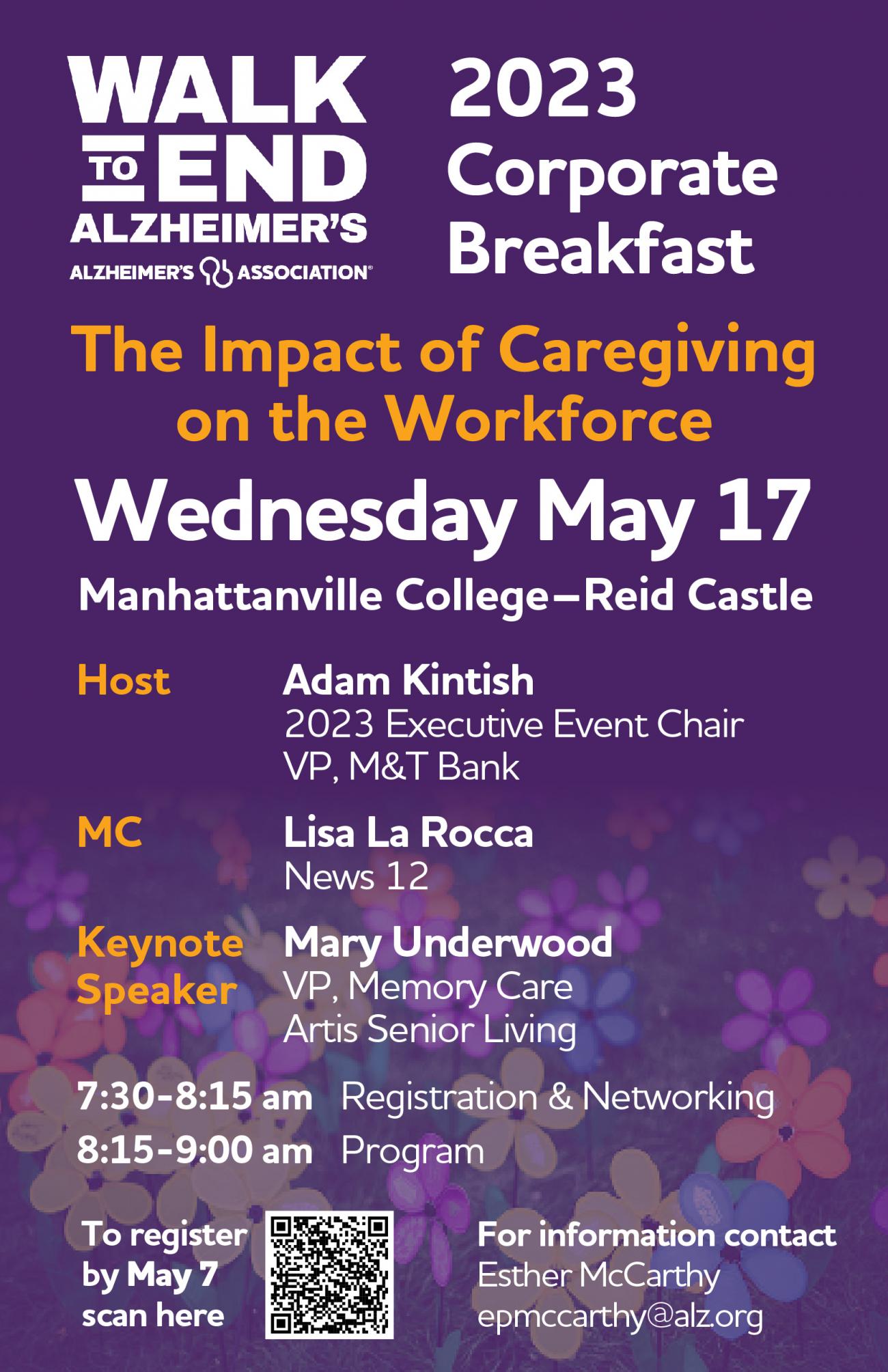 Walk to End Alzheimer's 2023 Corporate Breakfast