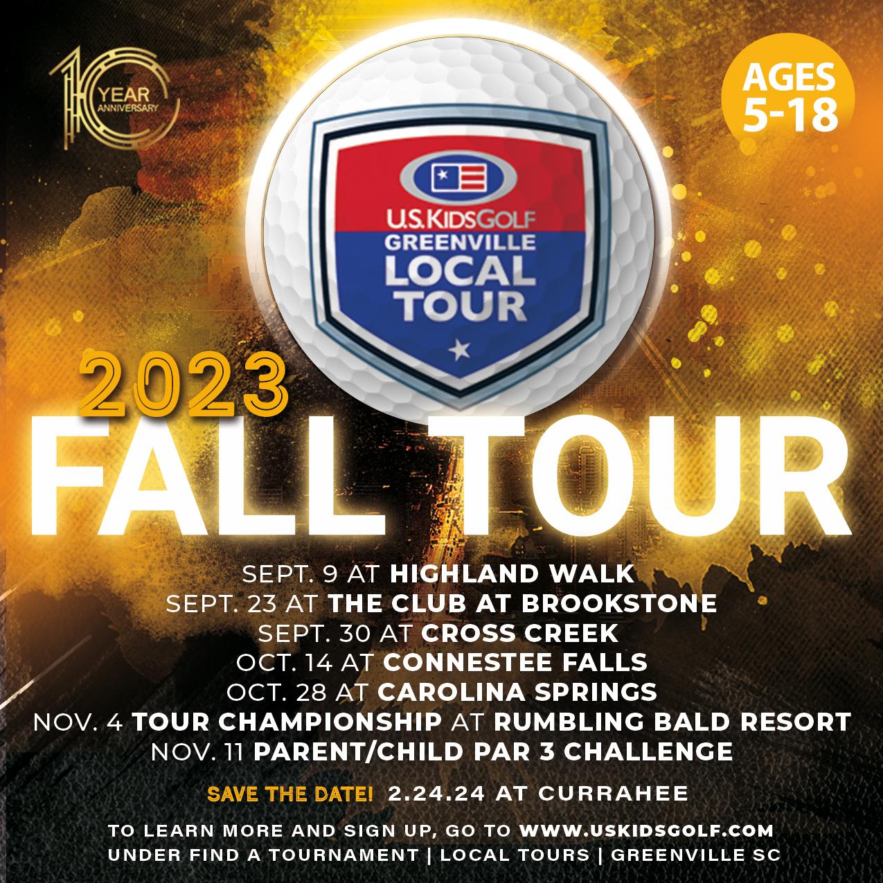 U.S. Kids Golf Greenville SC Fall Tour