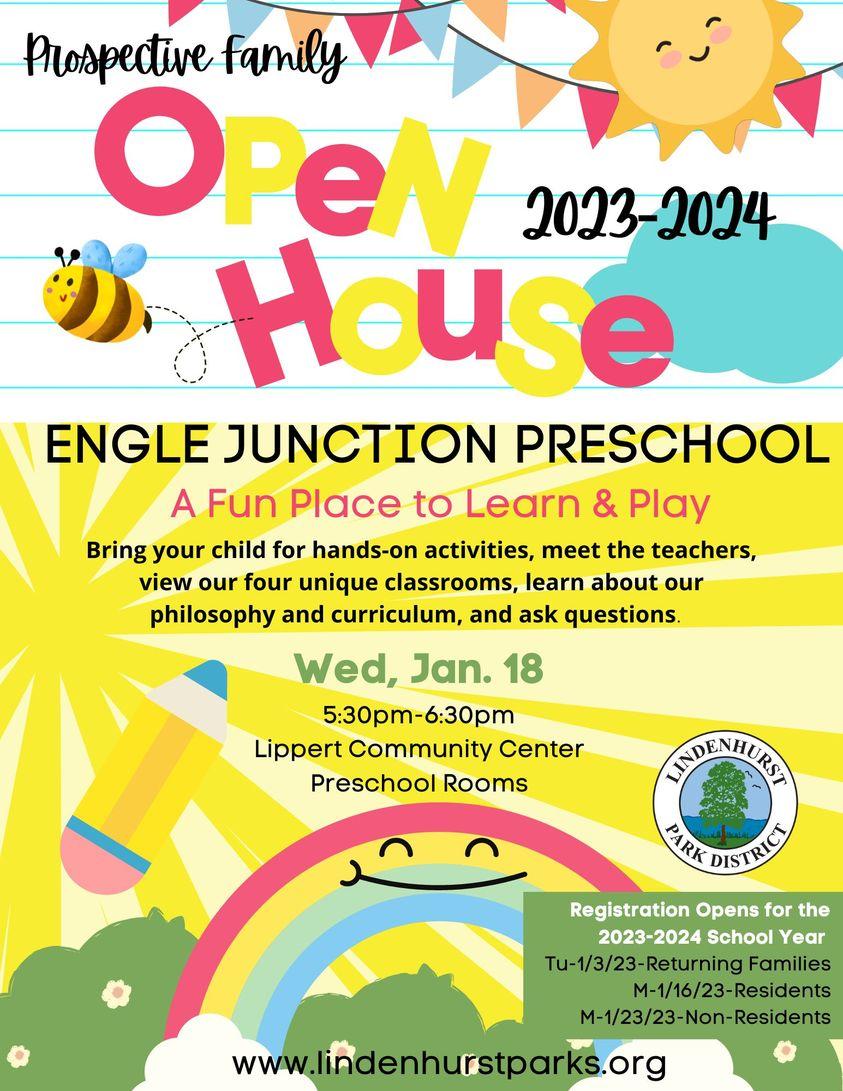 Engle Junction Preschool Prospective Family Open House @ Lindenhurst Park  District