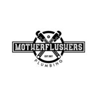 Motherflushers Plumbing Logo