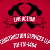 Live Action Construction Service Logo