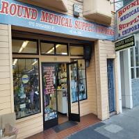 Round Medical Supply & Uniforms Logo