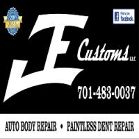 JE Customs & Auto Body Repair Logo