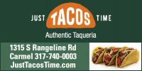 Just Tacos Time Logo