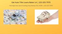 Get Auto Title Loans Baker LA Logo