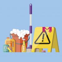 Denis Residential and Commercial Cleaning Service Logo