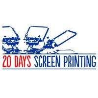 20 Days Screen Printing Logo