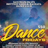 salsa and bachata at dance fridays - space 550 logo