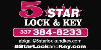 5 Star Lock & Key logo