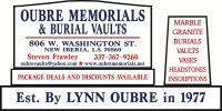 Oubre Memorials & Burial Vaults logo