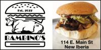 Bambino's Burgers logo