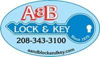 A & B Lock and Key logo