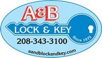 A & B Lock and Key Logo