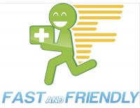 FAST AND FRIENDLY DELIVERY SERVICE Logo