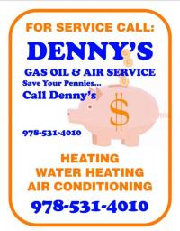 Denny's Gas Oil & Air Service Logo