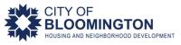 City of Bloomington Housing and Neighborhood Development Logo