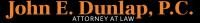Law Office of John E. Dunlap Logo