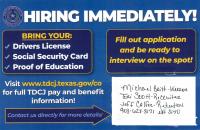Texas Department of Criminal Justice Logo