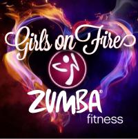 Zumba with Girls on Fire Fitness Logo