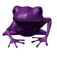 Violet Frog Environmental Logo