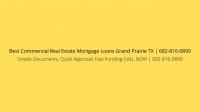  Best Commercial Real Estate Mortgage Loans Grand Prairie TX Logo