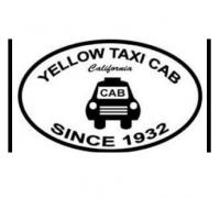 Yellow taxi cab California Logo