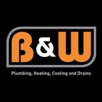 B&W Plumbing Heating Cooling and Drains Logo