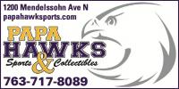 Papa Hawks Sports & Collectibles Logo