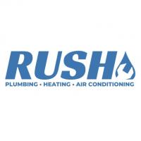 Rush Plumbing, Heating and Air Logo
