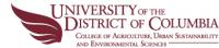 The University of the District of Columbia - College of Agri Logo