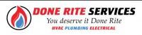 Done Rite Services - HVAC, Plumbing, & Electrical Logo