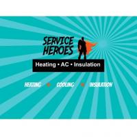 Service Heroes Heating, AC and Insulation Logo