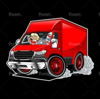 Red box barber block Logo