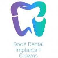 Doc's Dental Implants & Crowns Logo