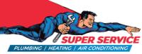 Super Service Plumbers Heating and Air Conditioning Logo