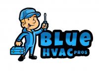 Blue HVAC Pros Logo