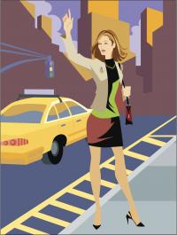Midwest Taxi Cab Logo