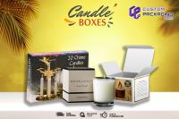 Custom Printed Candle Packaging Boxes Logo