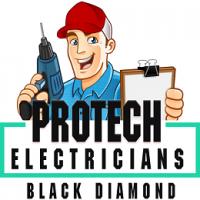 Protech Electricians Black Diamond Logo