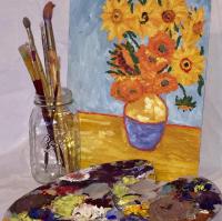 Painting on the Gogh logo