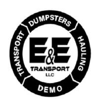 E&E Transport Dumpster Rentals Logo