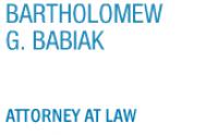 Bart Babiak, Attorney at Law Logo